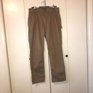 NWOT   Carhartt Relaxed Fit Twill Utility Work Pant Dark Khaki 35x32